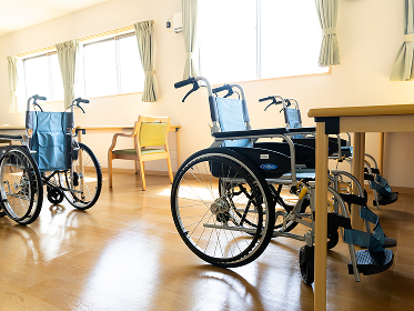 車いすがある部屋